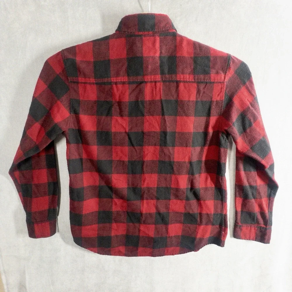 Shout House Buffalo Plaid Long Sleeve Flannel Shirt Mens XL Double Pocket
